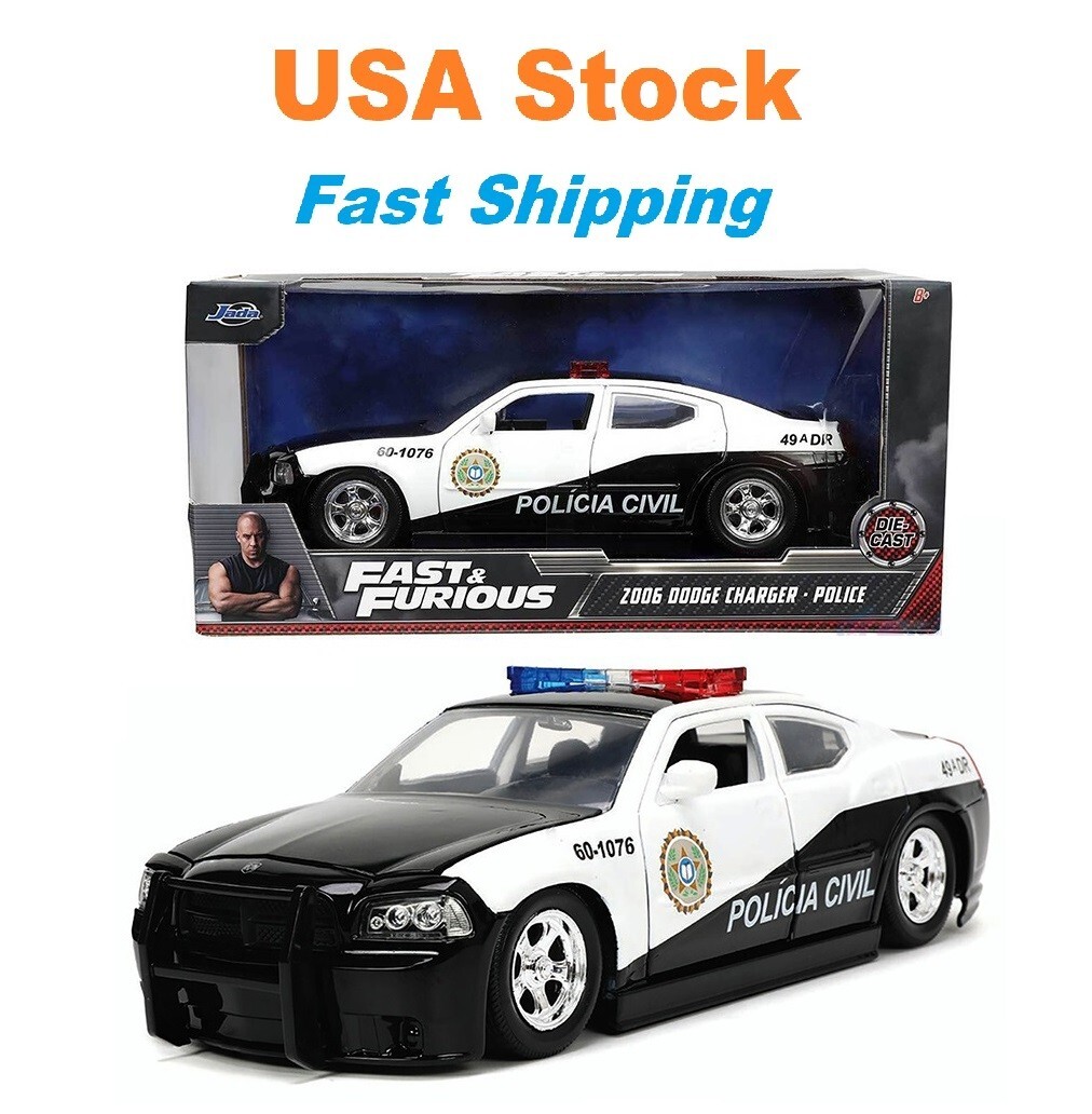ミニカー JADA FAST&FURIOUS DODGE POLICE Amazon.com: Fast & Furious 1:32 2006 Dodge Charger Police