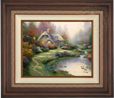 Thomas Kinkade Everett's Cottage Limited Edition 16 x 20 S/N Canvas Framed