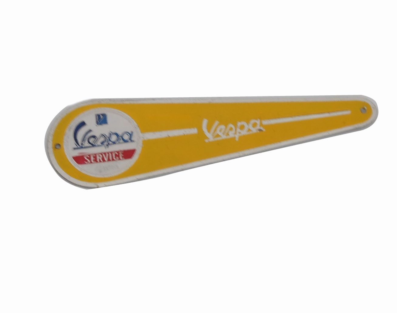 Vespa VBB Super Sprint GL 150 Front Fork Hub Cover Badge Monogram Yellow 
