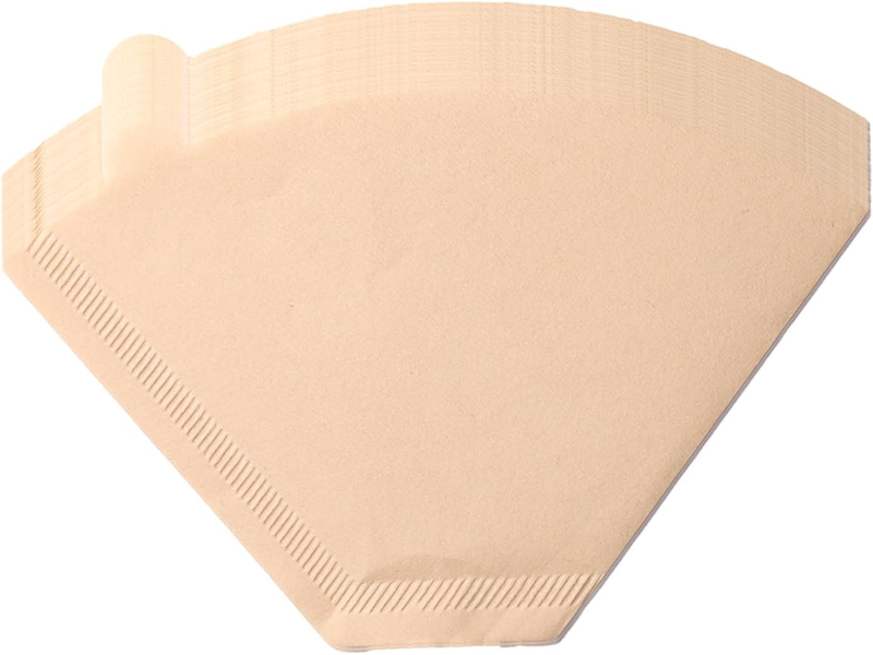 100pk #4 Cone Coffee Filters Unbleached Natural Paper 8-12 Cup V60