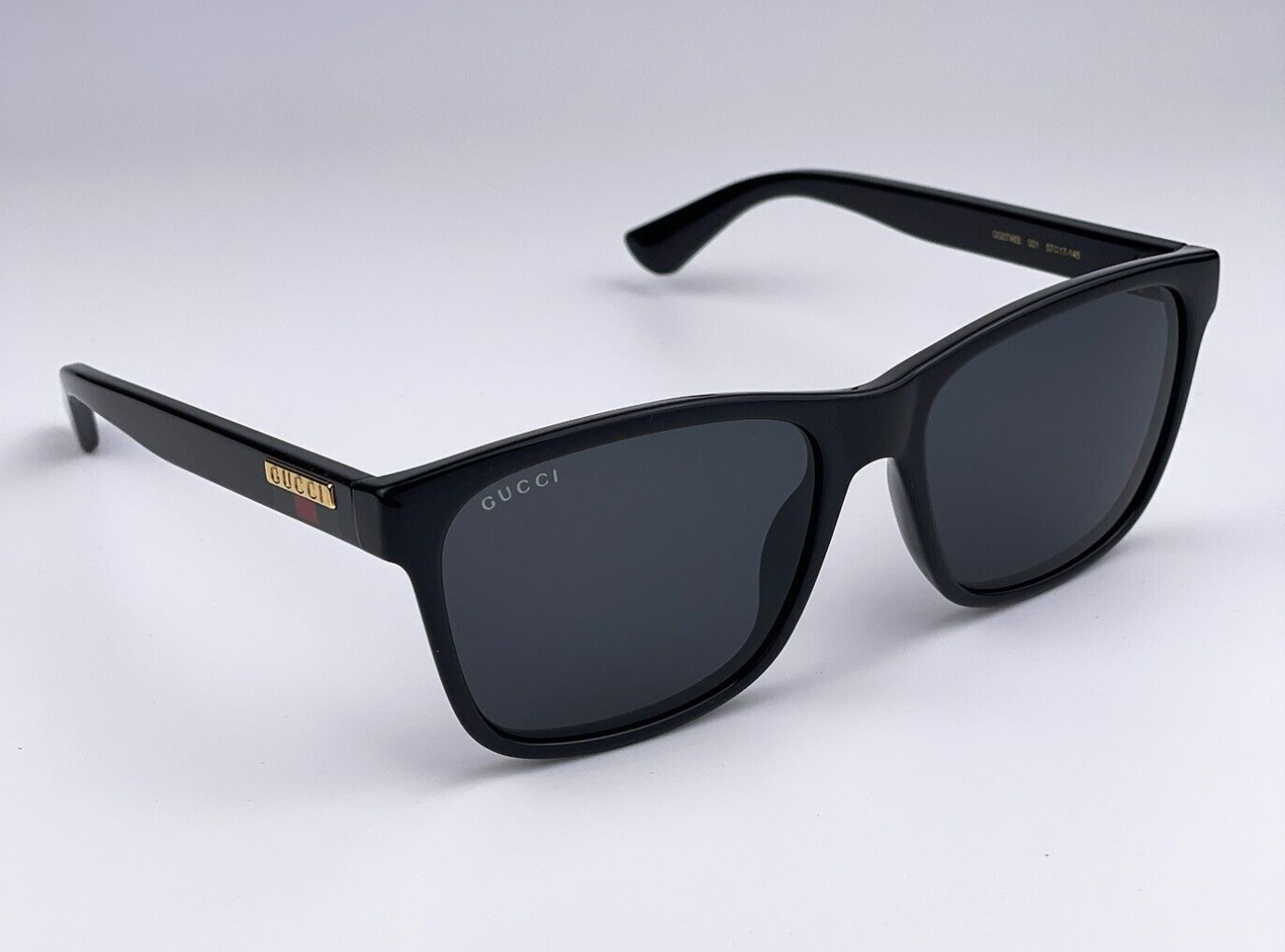 New GUCCI Sunglasses GG0746S 001 57-17 145 Black & Gold