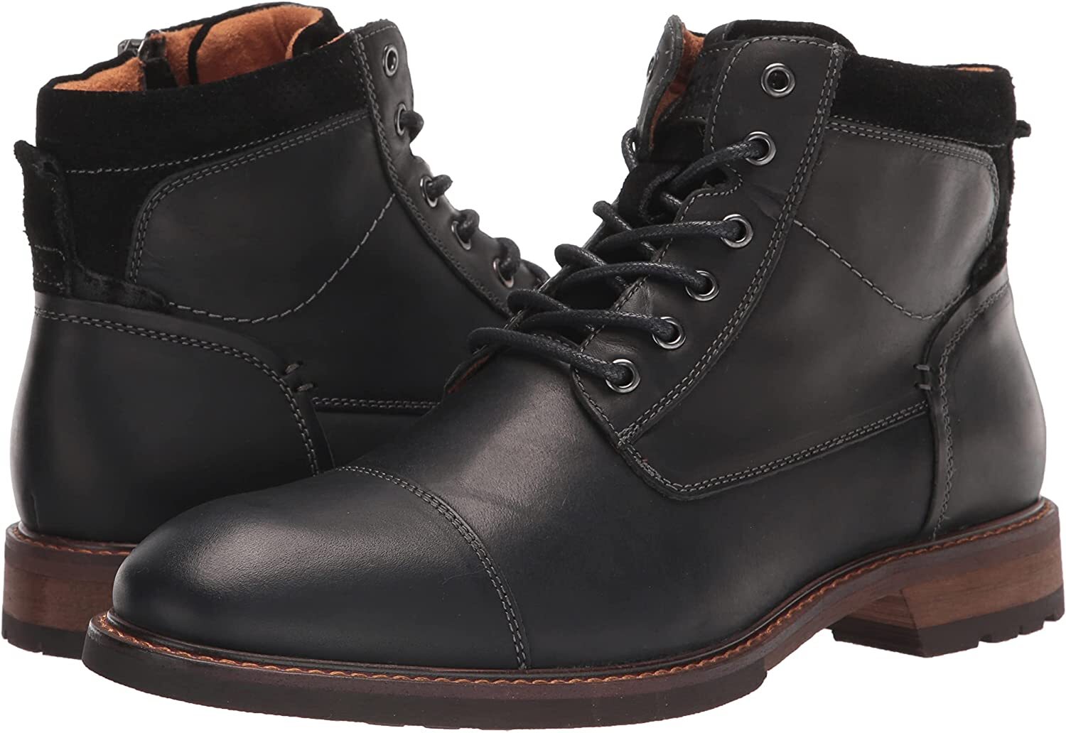 

Ботинки Florsheim LODGE Mens Black CH 14286-010 с боковыми молниями и шнуровкой, 14286-205