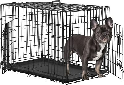 24,30,36,42,48" Dog Crates for Large Dogs Folding Mental Wire Crates Dog Kennels