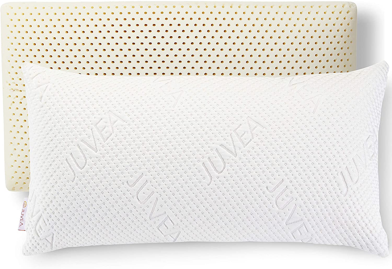 JUVEA – 100% Natural Talalay Latex Sleeping Bed Pillow – Luxury Firm King Pillow