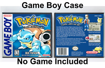 Pokemon (Blue Version) - Game Boy GB Custom Case *NO GAME*
