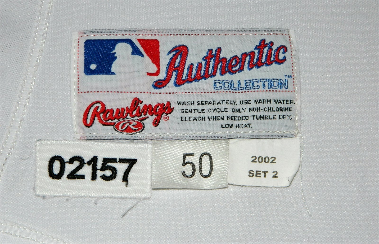 2002 Herb Perry (Set 2) Game Worn Texas Rangers Home Jersey #35 - Rawlings