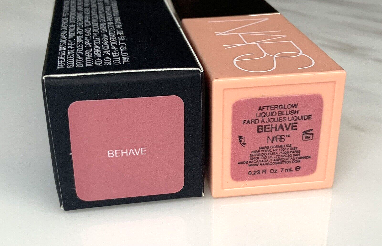 NARS Afterglow Liquid Blush - BEHAVE - Pink- 0.23oz/7mL - Full Size - NEW In Box