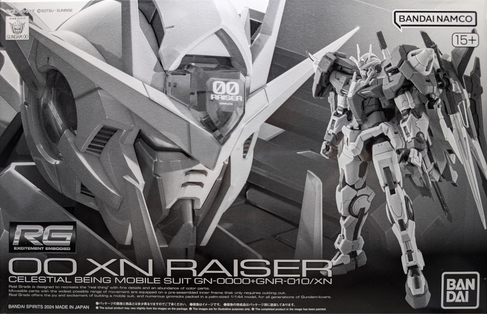 Premium Bandai RG 1/144 OO XN RAISER GN-0000+GNR-010/XN