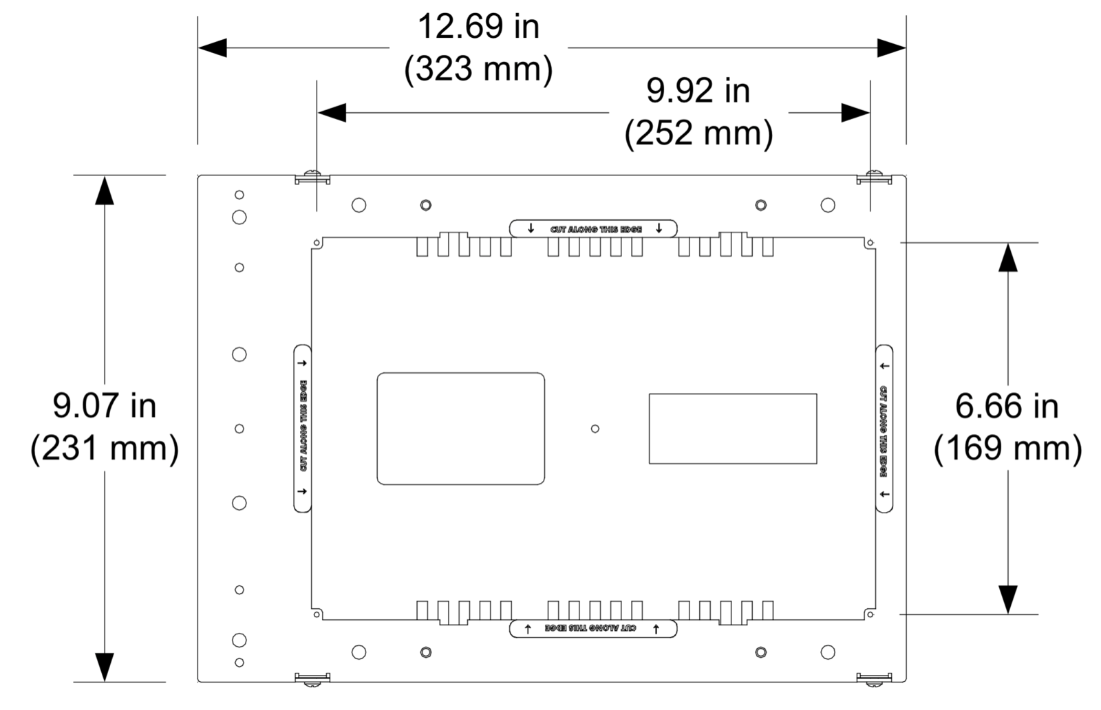Crestron BB-9L Back Box for Isys TPMC-9L 9