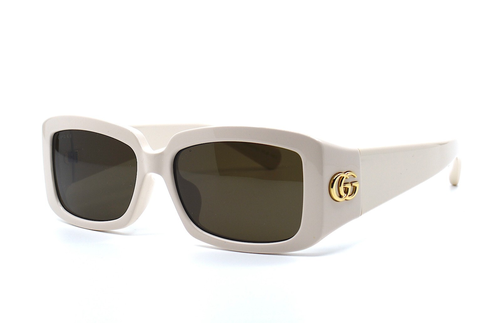 Pre-owned Gucci Gg1403sk 004 Ivory Brown Authentic Sunglasses 54-16