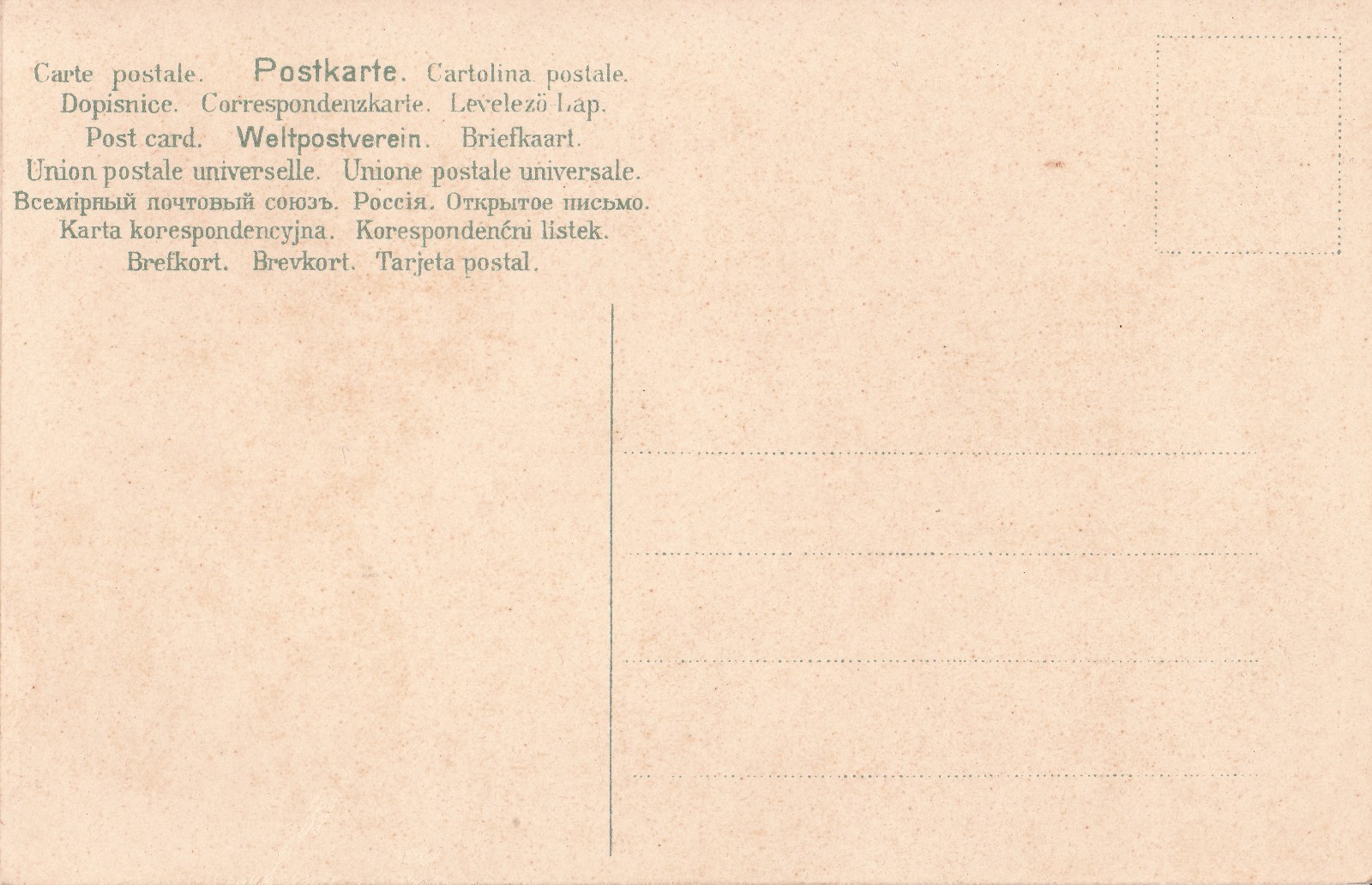 UNUSED 1900's Cupid Pink Valentine Greeting Embossed Postcard Multi-Lingual