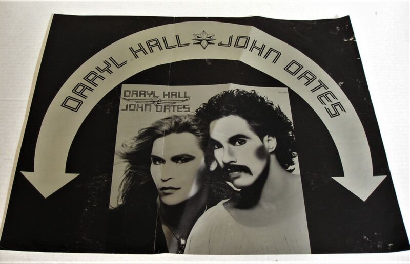 Daryl Hall & John Oates-ORIGINAL 1975 S/T LP 24x14 RCA PROMO Poster!