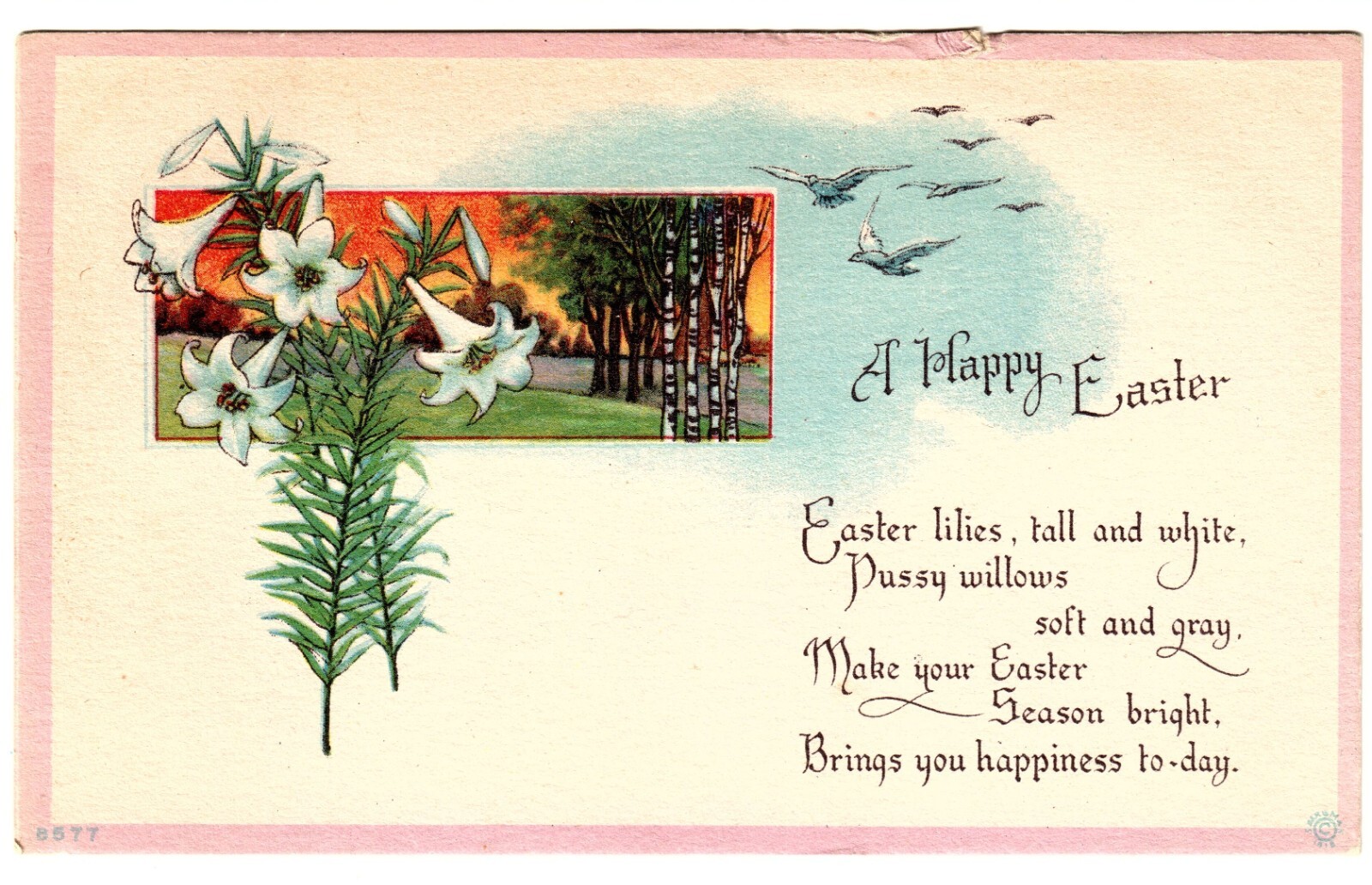 はやはやイースターページ Easter Cross Stitch Pattern 