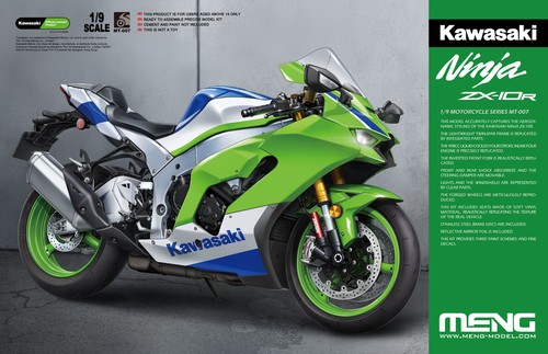 MENG MT-007 1/9 Kawasaki NINJA ZX-10R Motorcycle Model Kit