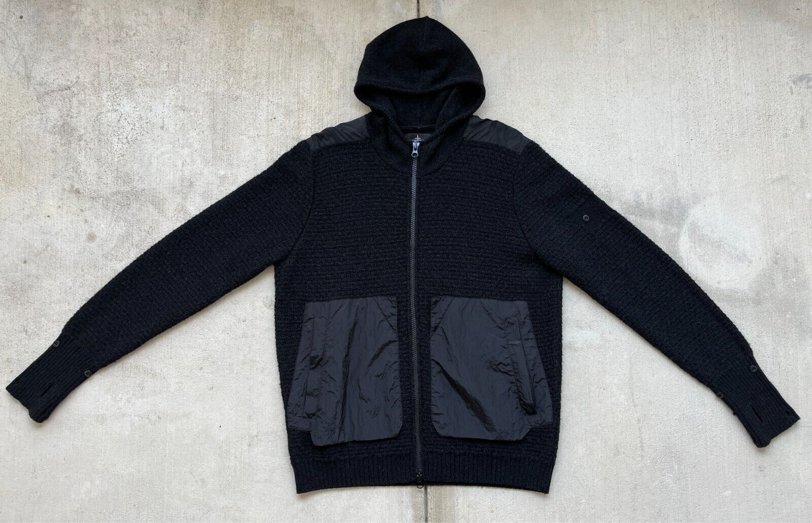 Stone Island Shadow Project Camel Hair Knit Zip-Up Hoodie Stone Island Shadow Project Camel Hair Knit Zip-Up Hoodie