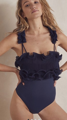 

Free People For The Frill Of It Симпатичное боди с оборками размера  Темно-синий, Navy blue