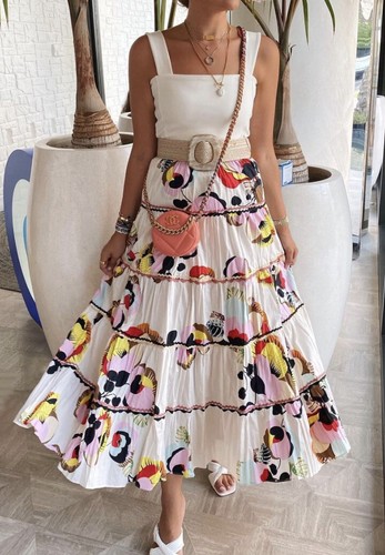 SinceThen★French style floral long skirt ワンピース ST16 Rococo Long Skirt Flower | Marina St Bath