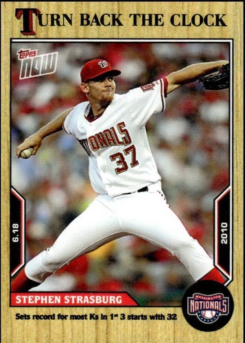 2022 Topps Now Turn Back the Clock - Stephen Strasburg #80