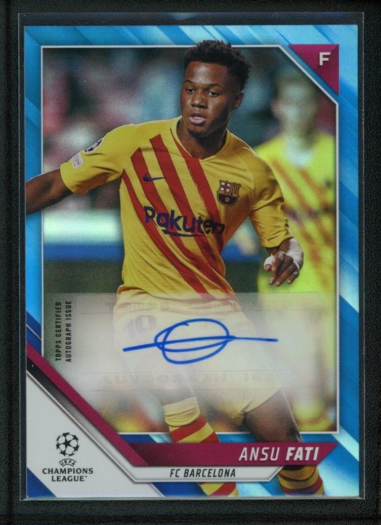 2022 ANSU FATI 71/99 AUTO TOPPS UEFA CHAMPIONS LEAGUE