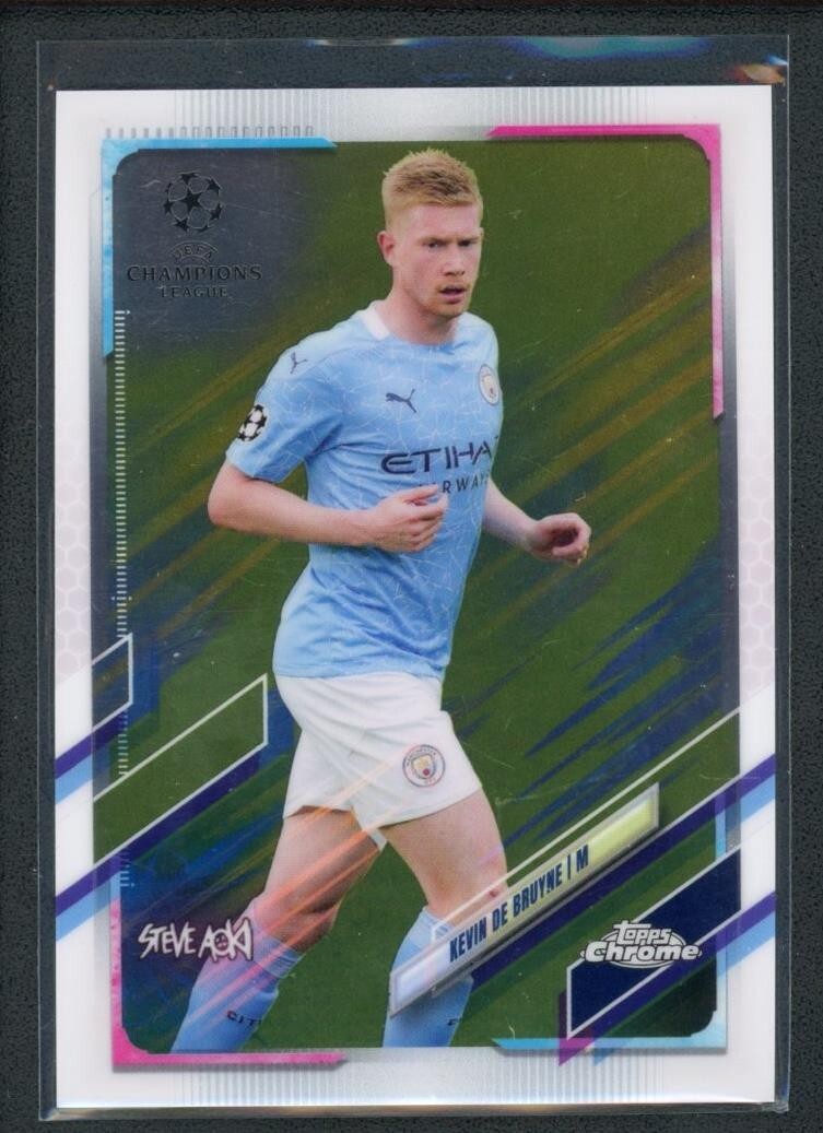 スポーツ選手 2021-22 Topps Kevin De Bruyne psa10 2021/22 Merlin Topps UEFA Kevin De Bruyne Auto Refractor PSA