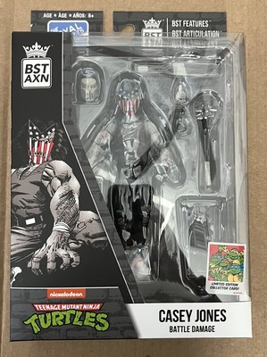 TMNT LOYAL SUBJECTS BEST AXN CASEY JONES Black & White Battle Damage Figure