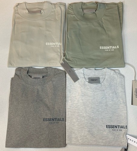 AUTHENTIC FEAR OF GOD ESSENTIALS FOG L/S LONG SLEEVE T-SHIRT