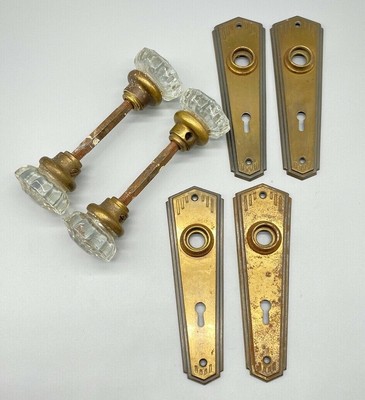 Metal door handle Large door handle with key hole Antique doorknob Home decor Soviet door handle 70s Door knob Interior Design
