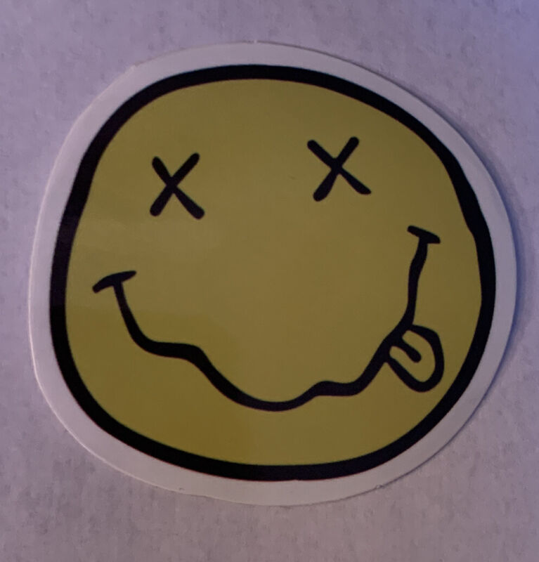 Nirvana Happy Face Small Decal Sticker