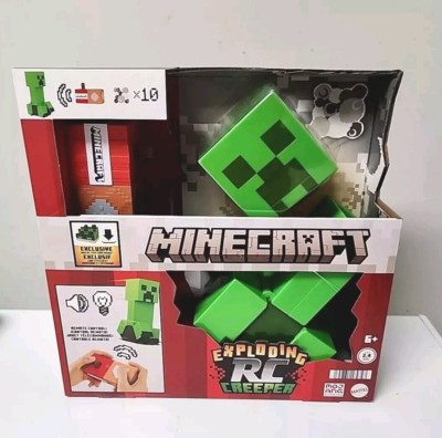 Minecraft Exploding RC Creeper Car & DLC Code Mattel  SHIPS TODAY  Light&Sound