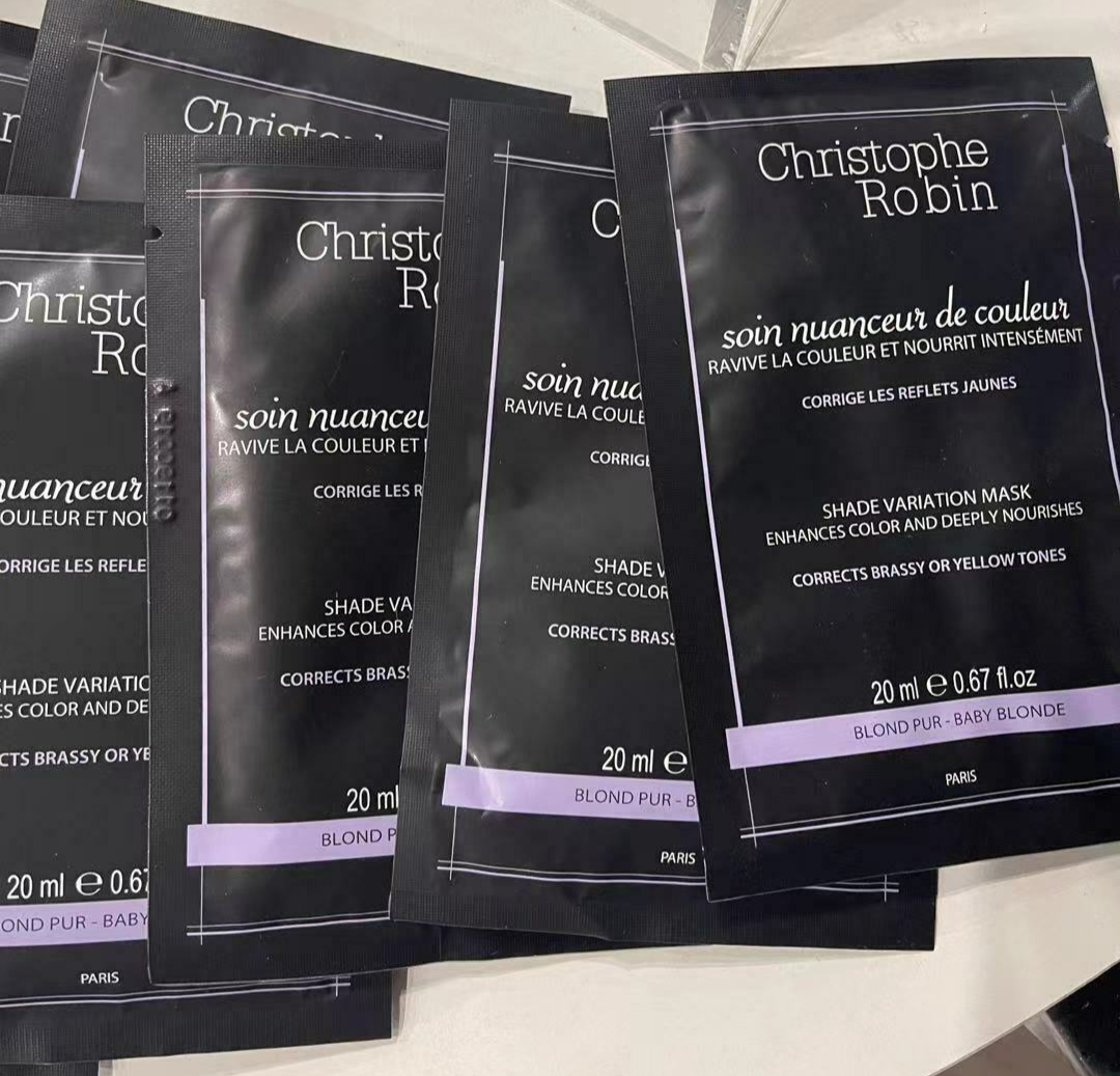 50X CHRISTOPHE ROBIN SHADE VARIATION MASK CORRECTS BRASSY/YELLOW TONES 20ML*50