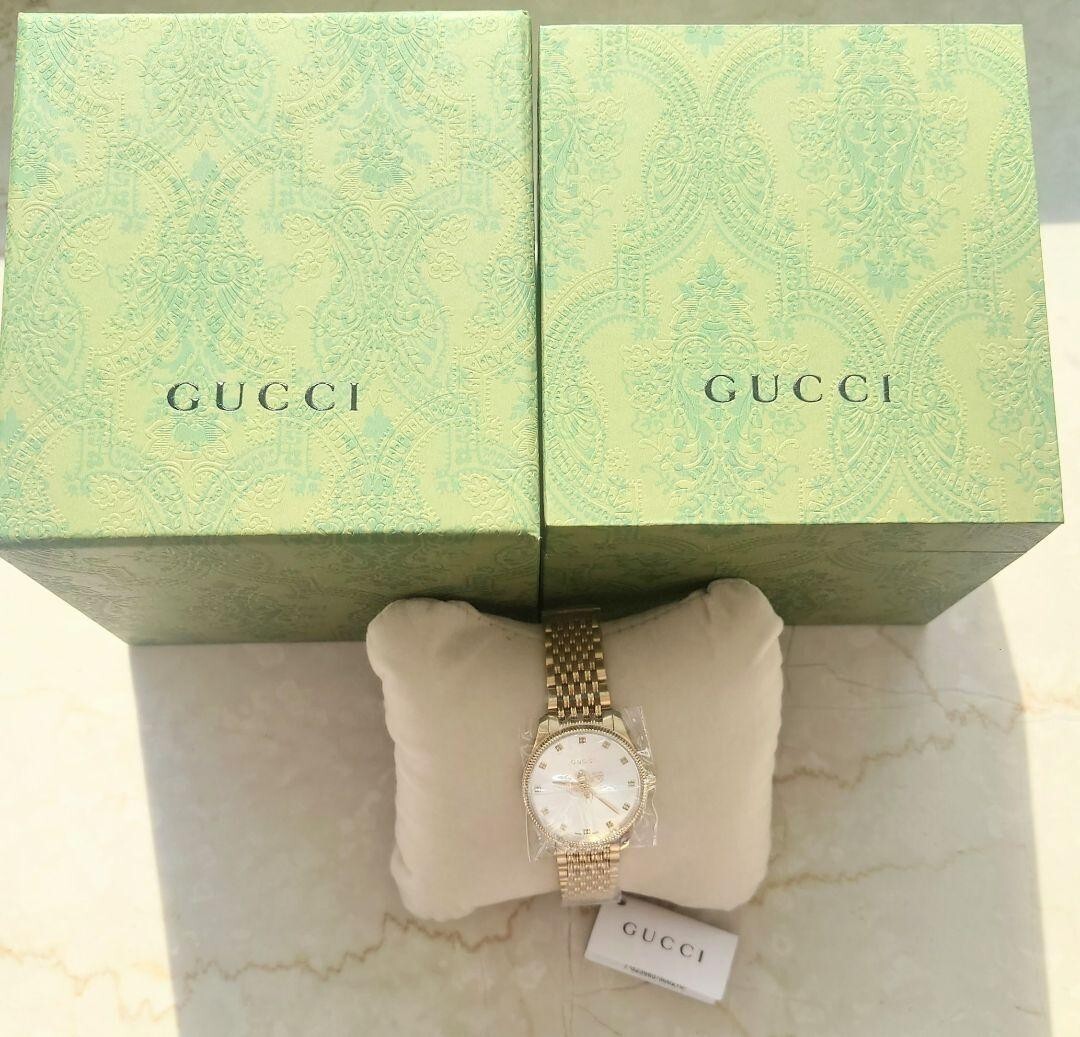 Pre-owned Gucci 【new】 Timeless Watch Bee Gold Ya1265021 Women Watch From Japan