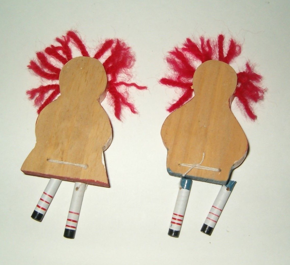 RAGGEDY ANN AND ANDY WOODEN SHELF SITTERS 4