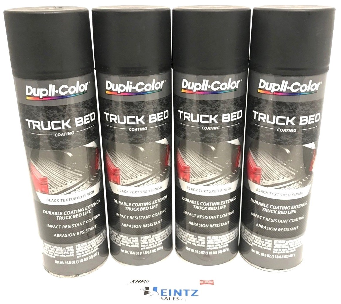 Duplicolor Tr250(4pack) Truck Bed Coating Black 16 Oz. Aerosol