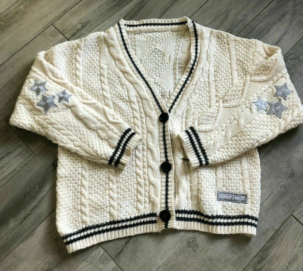 Pre-owned Taylor Swift Folklore Authentic Official The Cardigan - Brand Xs/s In Beige