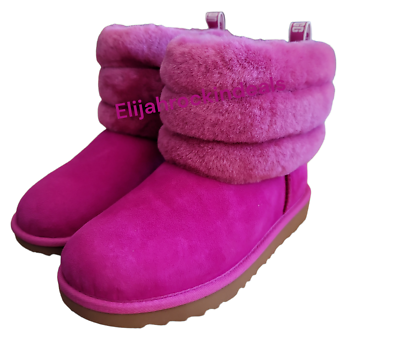 Women's fluff mini quilted boots pink 2025