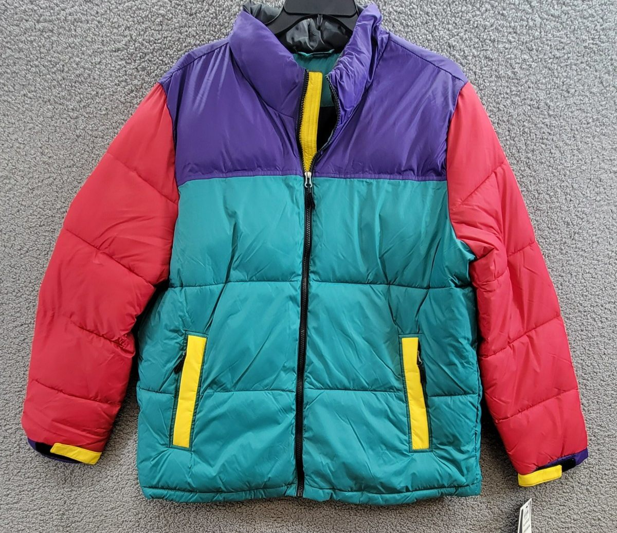 Club Room Colorblocked Quilted Full-Zip Puffer Jacket Men's XL Multi Long Sleeve - Picture 2 of 21