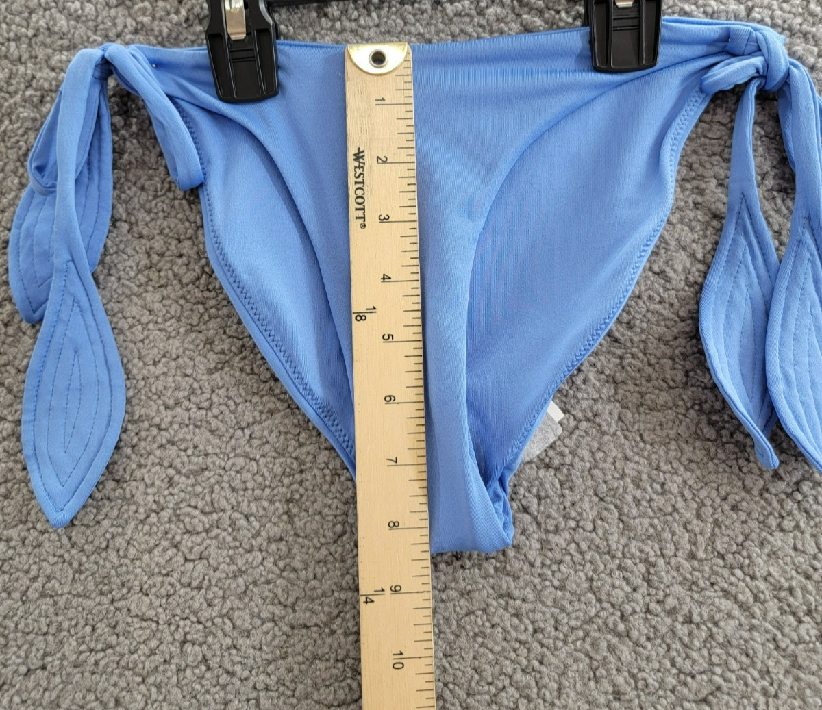 Peixoto Juliet Bikini Bottom Women's S Lazuli Blue Solid Side Tie Closures - Picture 12 of 24