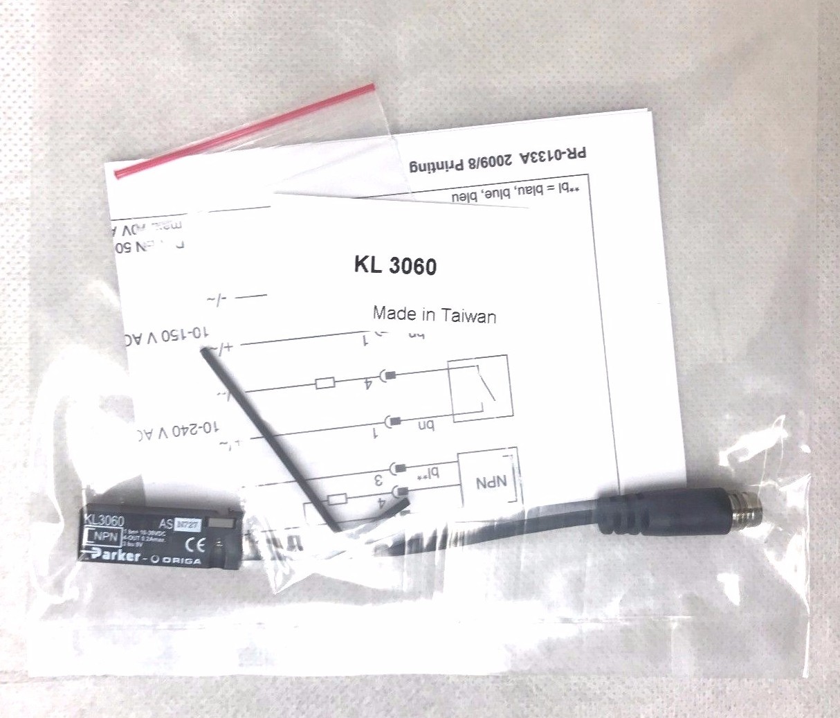 Parker Origa KL3060 Magnetic NPN Switch with LED and M8