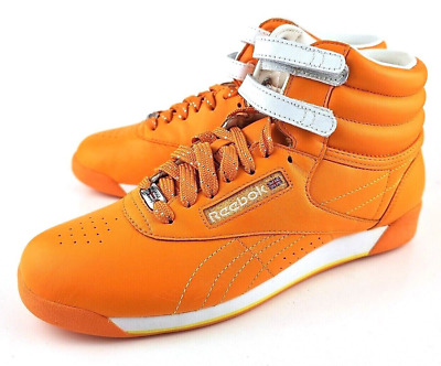 Reebok Women's Freestyle High top Bright Orange 953315 US Women Size 8