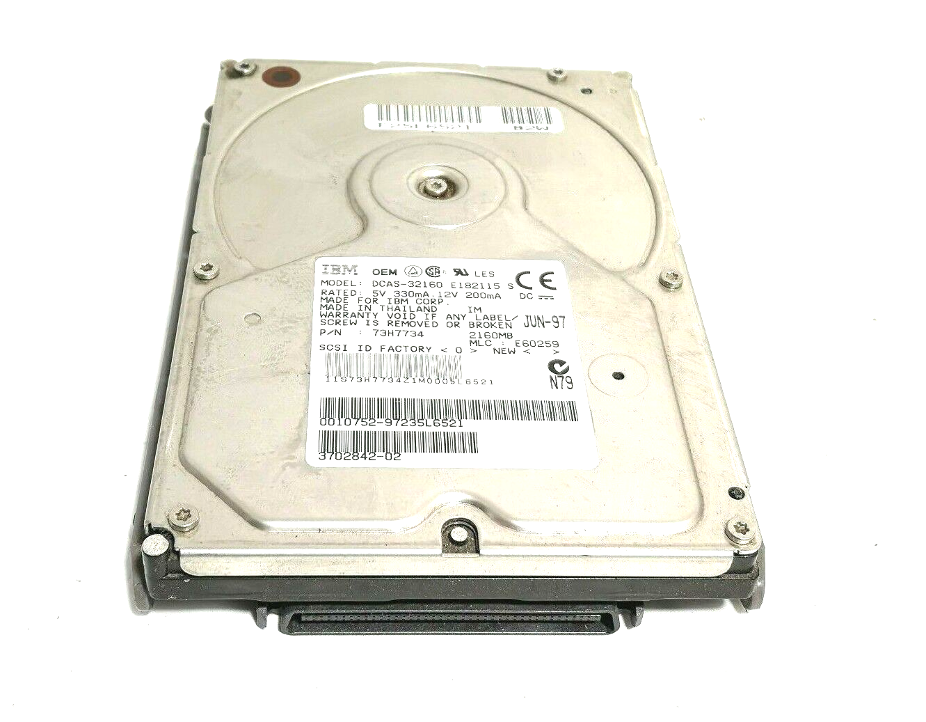 dcas-32160、IBM 2.1?GB SCSI 50-pinハードドライブ Amazon.com: DCAS-32160, IBM 2.1GB SCSI 50-PIN Hard drive