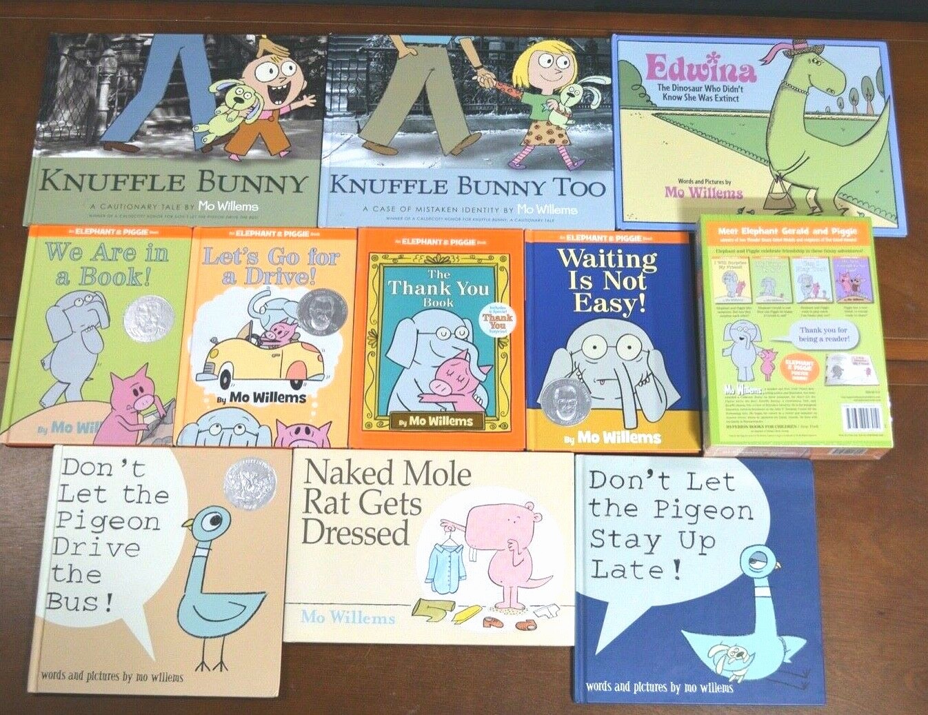 Lot 14 MO WILLEMS Picture Books Pigeon Knuffle Bunny