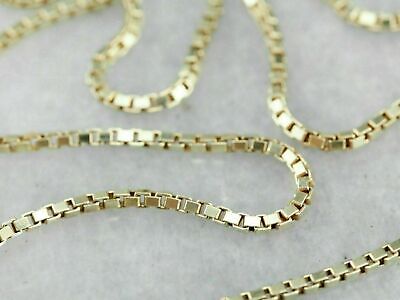 14K Yellow Gold Chain Necklace Box, Rope, Cuban, Figaro 16'' 18'' 20'' 22'' 24'' 30''