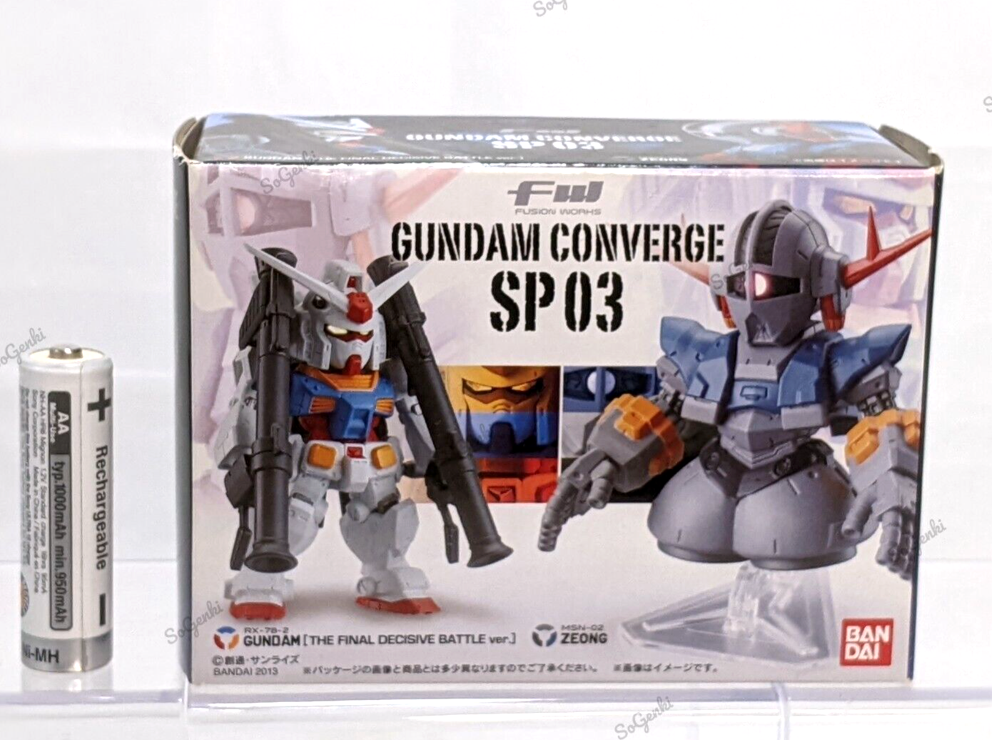 Gundam Converge SP03 RX-78-2 Gundam vs MSN-02 Zeong Final Gundam Converge SP03 RX-78-2 Gundam vs MSN-02 Zeong Final