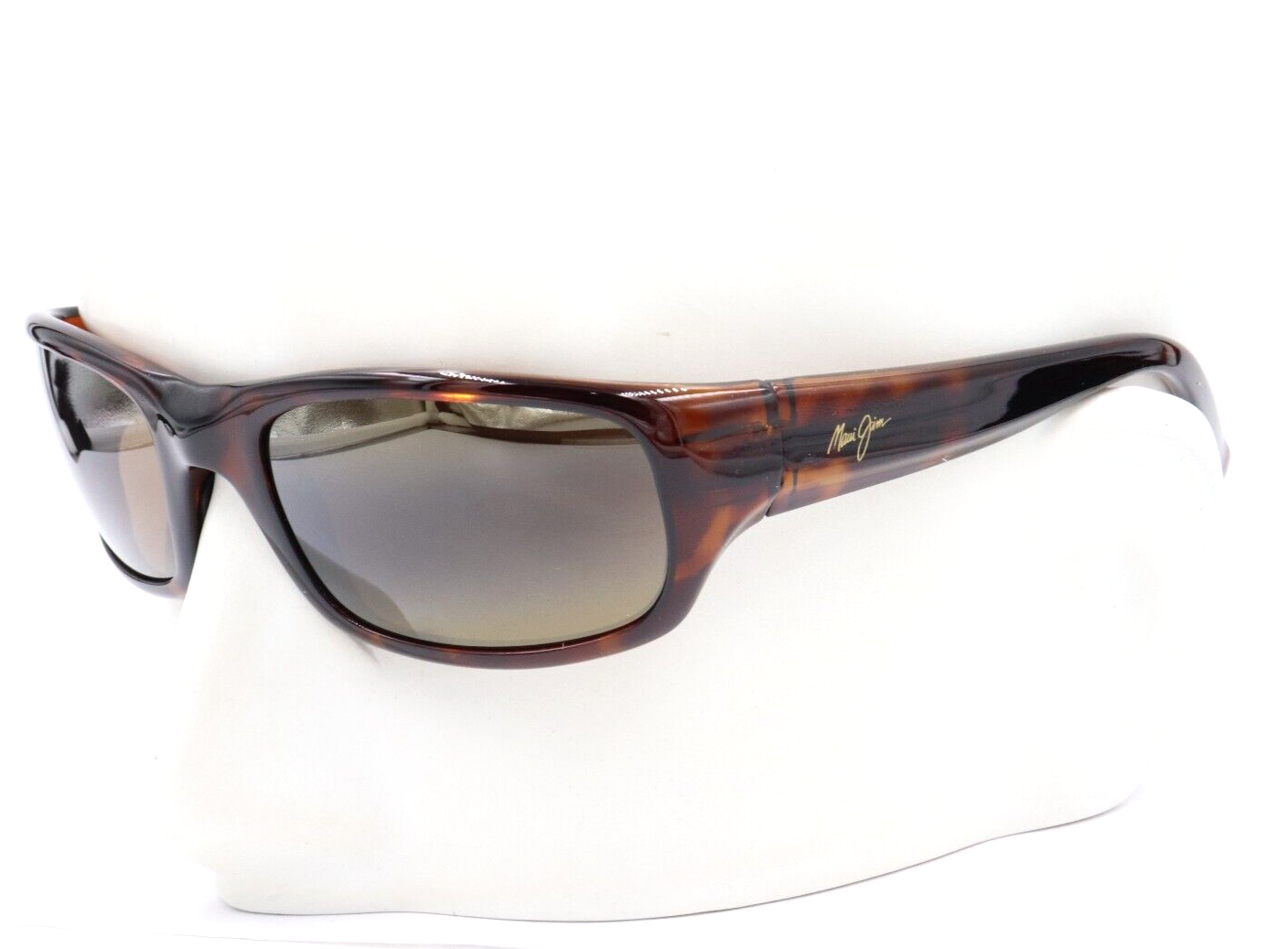 Pre-owned Maui Jim Stingray Tortoise Wrap Bronze Polarized Sunglasses H103-10 $279 In Hcl Bronze