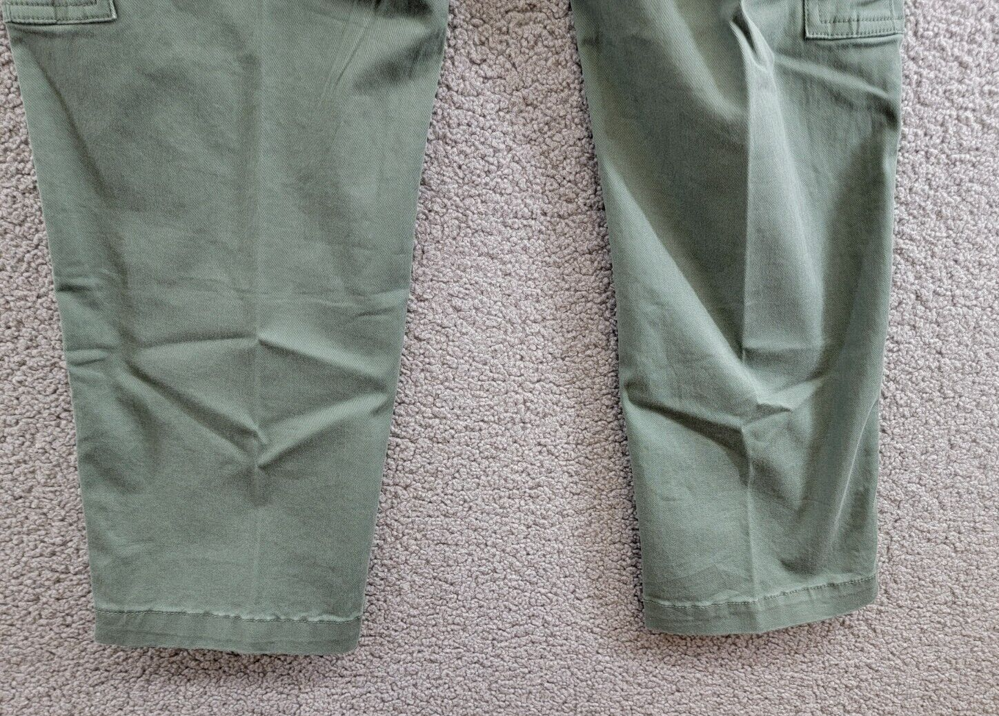JAG High Rise Stretch Slim Tapered Leg Cargo Pants Women's 12/27 Sage Button Zip - Picture 14 of 18