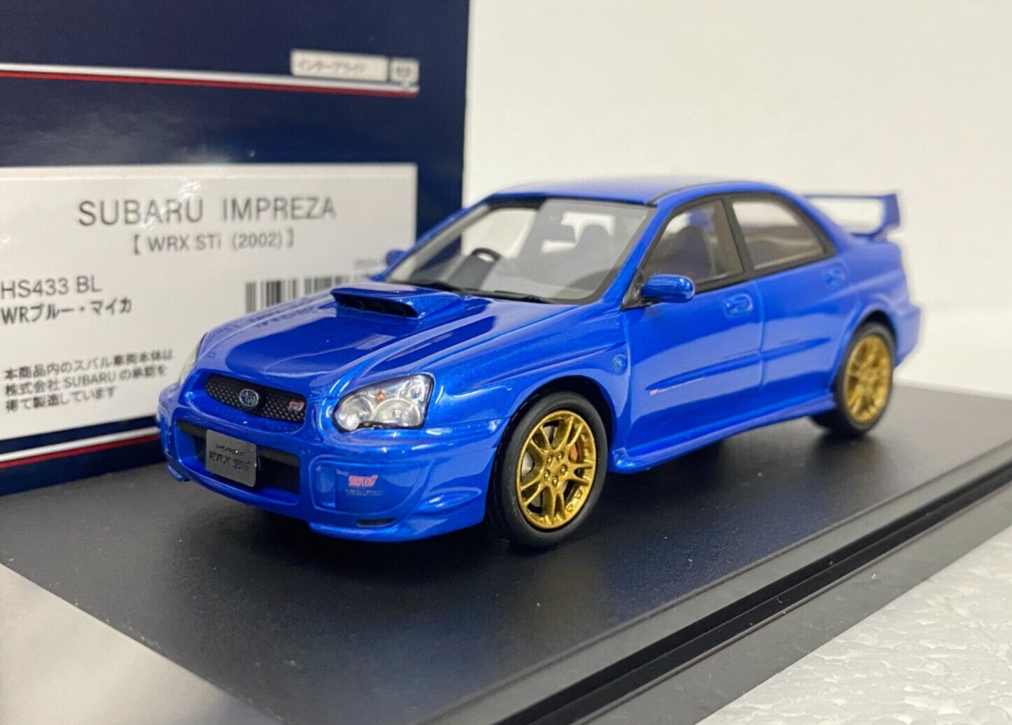 CARNEL 1/43 スバル WRX STI Type S Blue CARNEL 1/43 Subaru WRX STI Type S (VAB) 2018 WR Blue Pearl