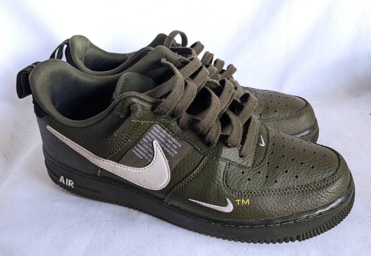2018 NIKE AF1 AIR FORCE LV8 OVERBRANDING OLIVE GREEN AJ7747 2018 NIKE AF1 AIR FORCE LV8 OVERBRANDING OLIVE GREEN AJ7747
