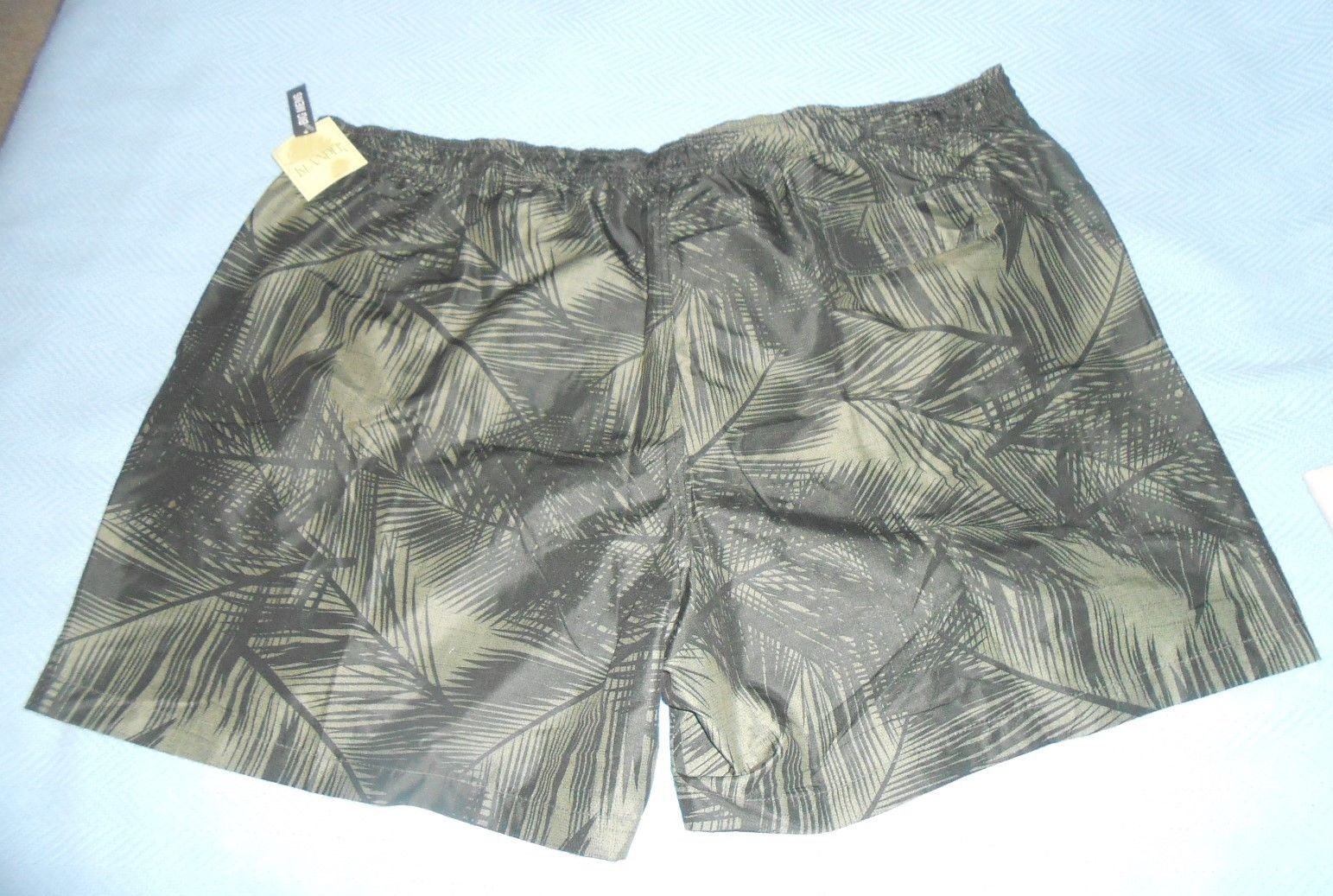 Islander Men's Black Dark Gray Swim Trunks  Size 4XLarge  Brand New with Tag