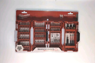 Milwaukee Shockwave Impact Drill Driver Bit Set - 74 Piece 48-32-4062