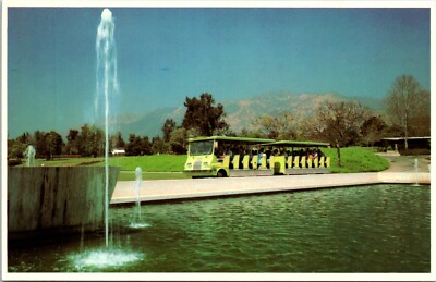Postcard Arcadia California Tram 127 acre garden Arboretum LA County